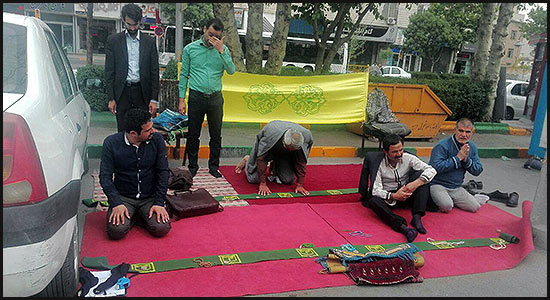 ابتکار عمل کارگر شهرداری مشهد در برپایی نماز اول وقت