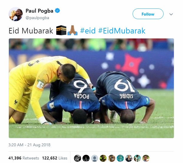 تبریک باشگاه‌ها و بازیکنان معروف جهان بمناسبت عیدقربان