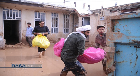 همبستگی طلاب و مردم در شهرهای سیل زده
