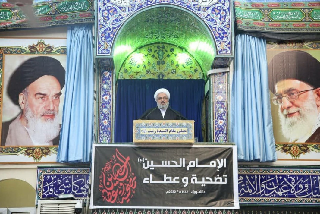 |برگزاری نماز جمعه در حرم حضرت زینب(س) بعد از چند هفته وقفه به خاطر‌‌ شیوع کرون