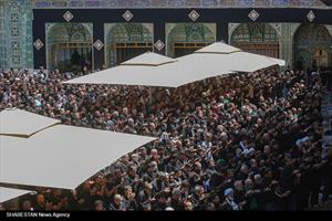 اقامه نماز ظهر عاشورا در حرم حضرت معصومه (س)